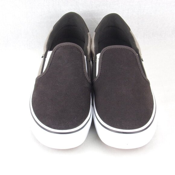 Vans Asher Deluxe Skate Shoes 9 Brown Slip-On VN000CSYCFF Comfort Textile main image 4